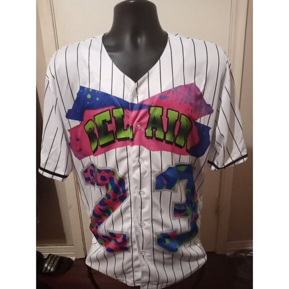 Unbranded Other - 90s Style Bel-Air Baseball Jersey #23 Men's Sz Large L Throwback Fresh Hip Hop